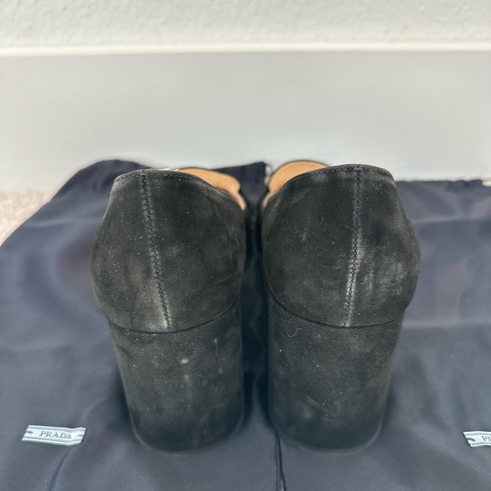 Prada Women's Black Suede Loafers size 42 - Picture 8 of 8